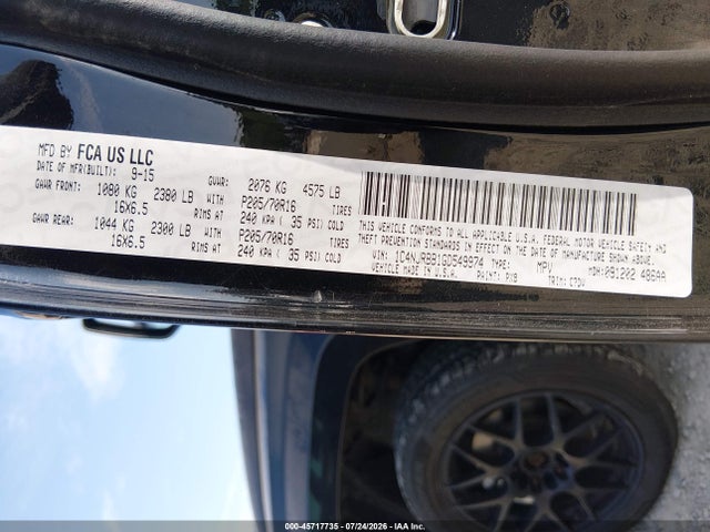 Продаж на аукціоні авто 2016 Jeep Patriot Sport, vin: 1C4NJRBB1GD549974, номер лоту: 45717735