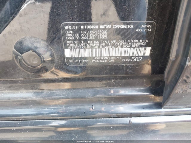 Продажа на аукционе авто 2015 Mitsubishi Lancer Gt, vin: JA32U8FW6FU002746, номер лота: 45717989