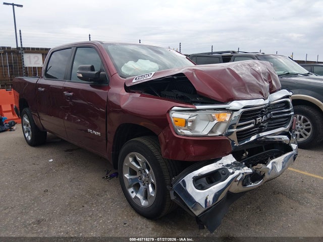 2019 Ram 1500 Big Horn/lone Star  4x4 5'7 Box მანქანა იყიდება აუქციონზე, vin: 1C6SRFFTXKN918838, აუქციონის ნომერი: 45718279