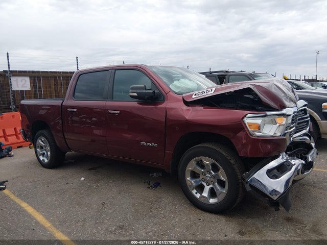 45718279 :رقم المزاد ، 1C6SRFFTXKN918838 vin ، 2019 Ram 1500 Big Horn/lone Star  4x4 5'7 Box مزاد بيع