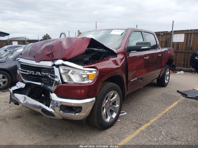 45718279 :رقم المزاد ، 1C6SRFFTXKN918838 vin ، 2019 Ram 1500 Big Horn/lone Star  4x4 5'7 Box مزاد بيع