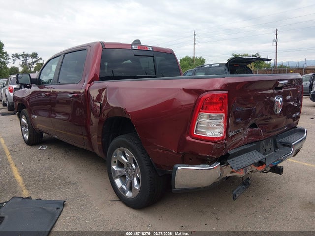 45718279 :رقم المزاد ، 1C6SRFFTXKN918838 vin ، 2019 Ram 1500 Big Horn/lone Star  4x4 5'7 Box مزاد بيع