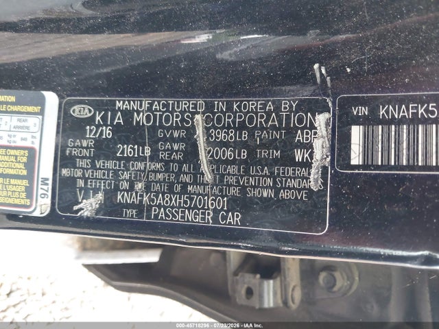 Aukcja sprzedaży 2017 Kia Forte Lx, vin: KNAFK5A8XH5701601, numer aukcji: 45718296