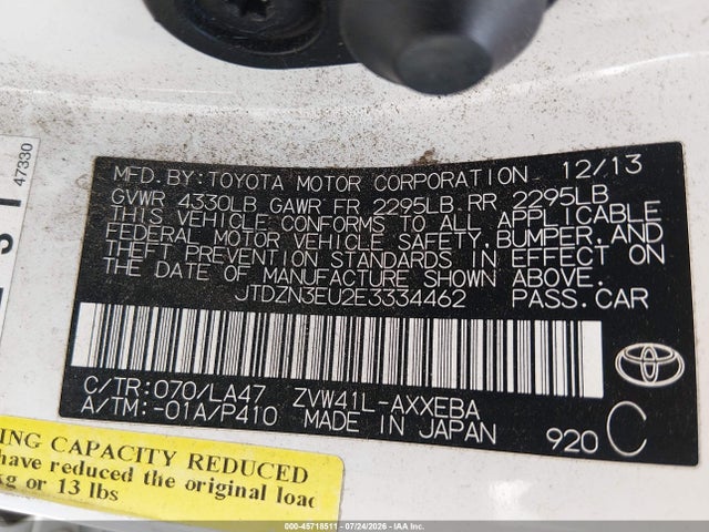 Toyota Prius V Five 2014 JTDZN3EU2E3334462 Image 9