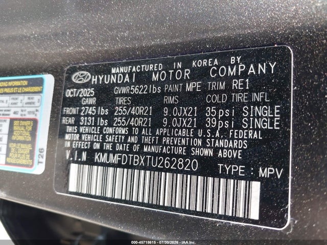 Продаж на аукціоні авто 2026 Genesis Gv70 2.5t Sport Prestige, vin: KMUMFDTBXTU262820, номер лоту: 45718615