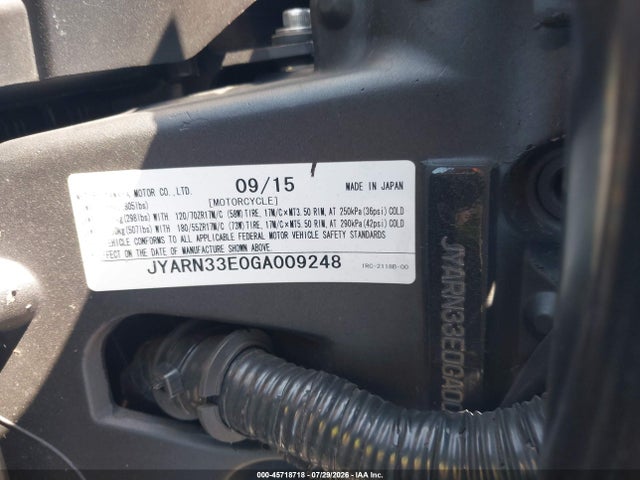 Yamaha FZ09 2016 JYARN33E0GA009248 Image 10