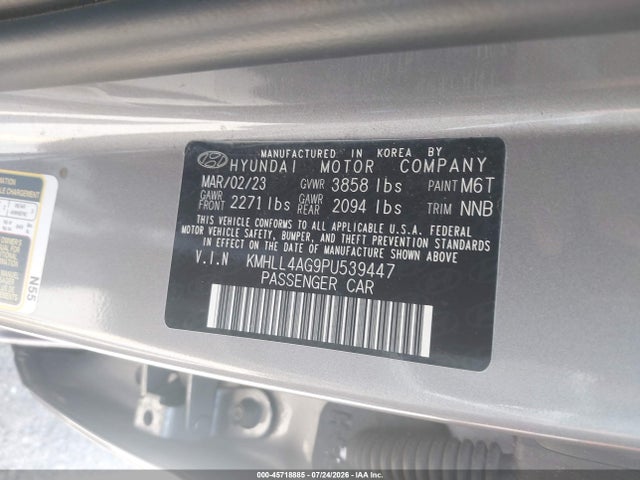 Hyundai ELANTRA SE 2023 KMHLL4AG9PU539447 Image 9