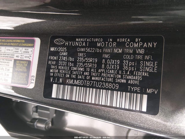 Genesis Gv70 2.5t Advanced 2026 KMUMBDTB7TU238809 Image 9
