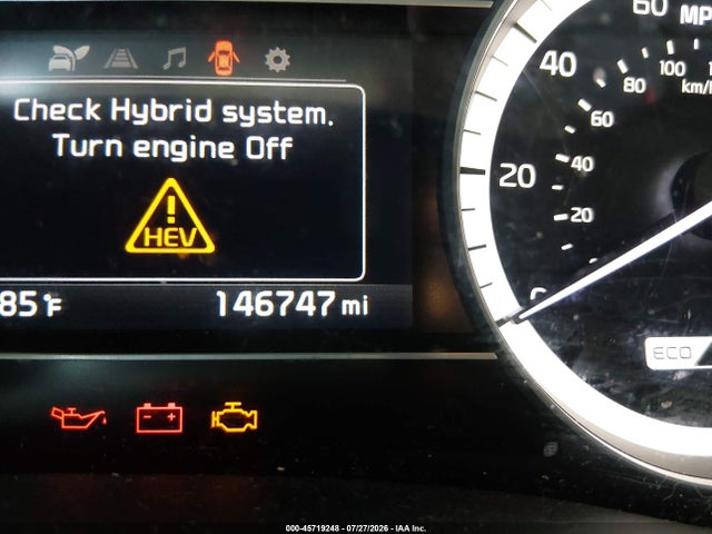 2019 Kia Niro Ex მანქანა იყიდება აუქციონზე, vin: KNDCC3LC7K5334236, აუქციონის ნომერი: 45719248