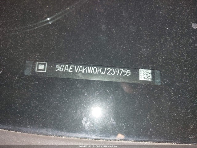 45719310 :رقم المزاد ، 5GAEVAKW0KJ239755 vin ، 2019 Buick Enclave Awd Essence مزاد بيع