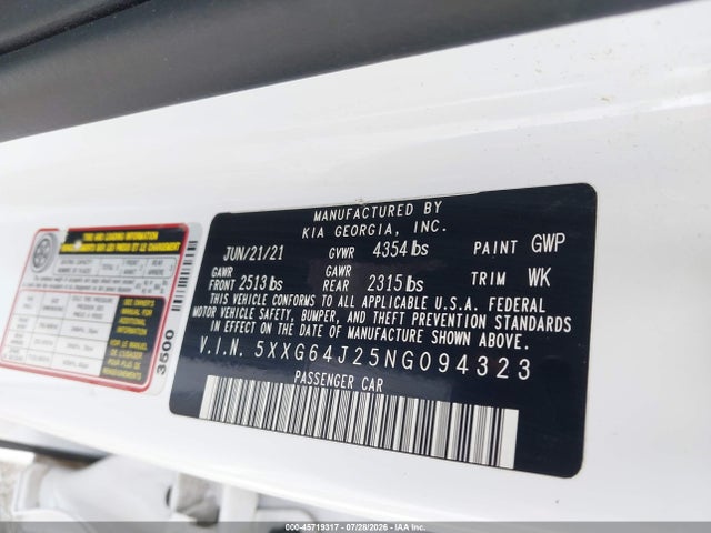 KIA K5 Gt-line 2022 5XXG64J25NG094323 Image 9