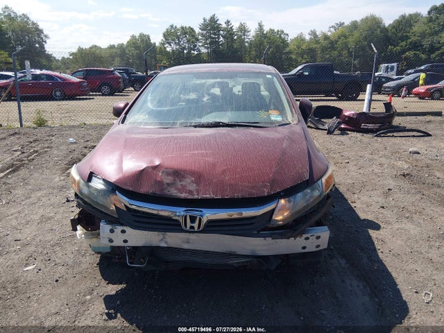 2012 Honda Civic Lx მანქანა იყიდება აუქციონზე, vin: 2HGFB2F59CH600746, აუქციონის ნომერი: 45719496
