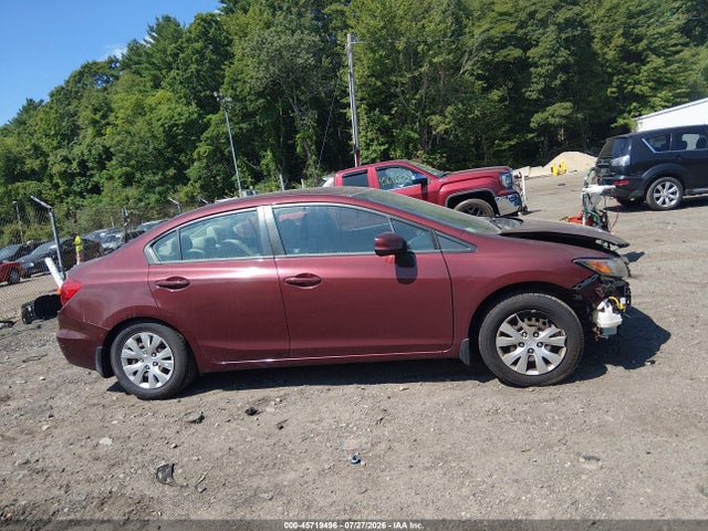 2012 Honda Civic Lx მანქანა იყიდება აუქციონზე, vin: 2HGFB2F59CH600746, აუქციონის ნომერი: 45719496