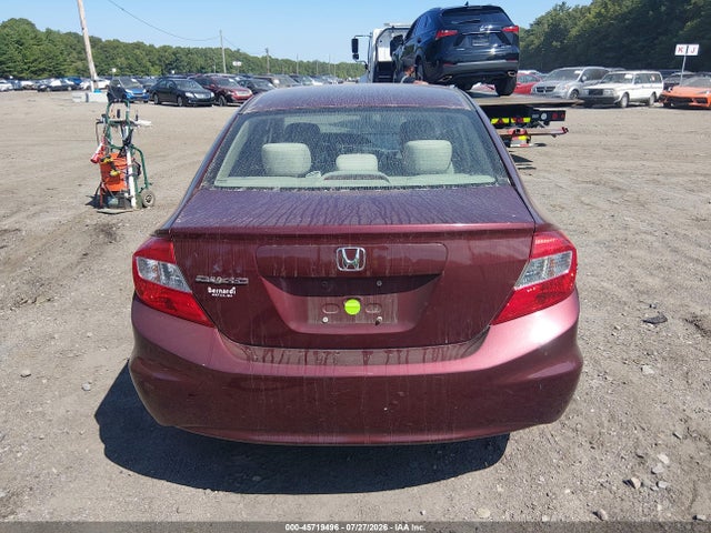 2012 Honda Civic Lx მანქანა იყიდება აუქციონზე, vin: 2HGFB2F59CH600746, აუქციონის ნომერი: 45719496