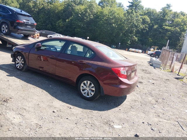 2012 Honda Civic Lx მანქანა იყიდება აუქციონზე, vin: 2HGFB2F59CH600746, აუქციონის ნომერი: 45719496