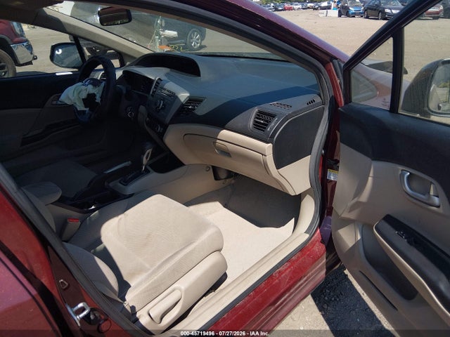 2012 Honda Civic Lx მანქანა იყიდება აუქციონზე, vin: 2HGFB2F59CH600746, აუქციონის ნომერი: 45719496