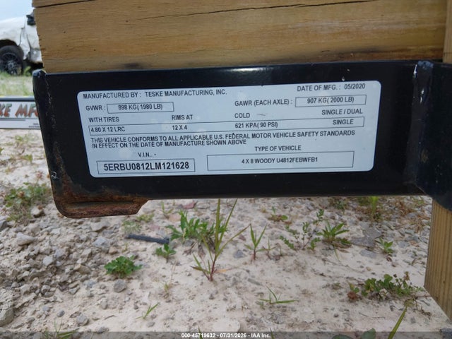 Ace Welding Trailer Co Other 2020 5ERBU0812LM121628 Image 9