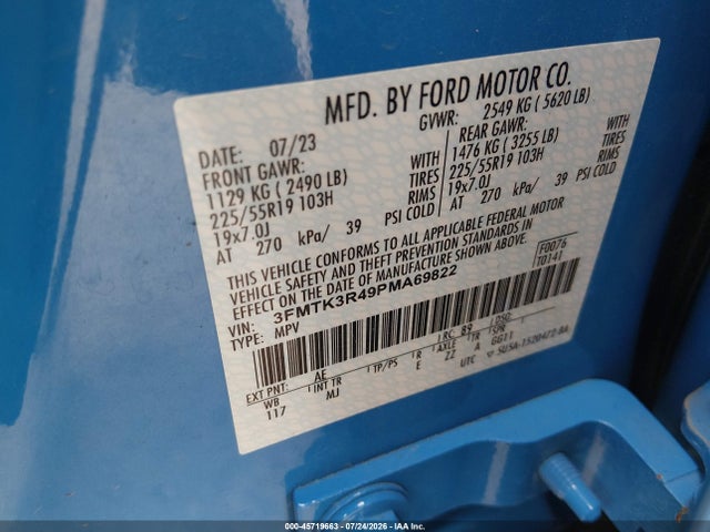 Ford Mustang Mach-e Premium 2023 3FMTK3R49PMA69822 Image 9