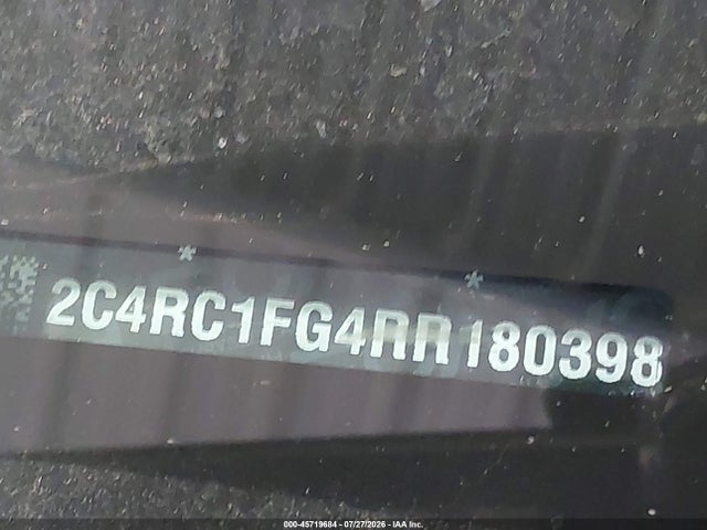 45719684 :رقم المزاد ، 2C4RC1FG4RR180398 vin ، 2024 Chrysler Pacifica Touring مزاد بيع