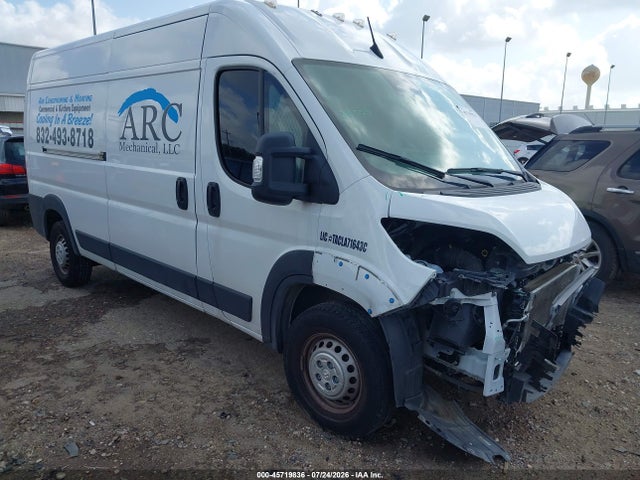 Продаж на аукціоні авто 2024 Ram Promaster 2500 Tradesman High Roof 159 Wb W/pass Seat, vin: 3C6LRVDG6RE132540, номер лоту: 45719836