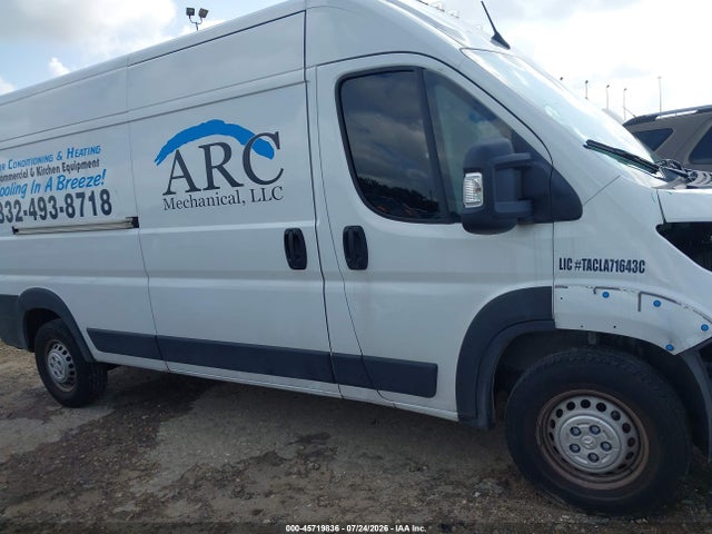 45719836 :رقم المزاد ، 3C6LRVDG6RE132540 vin ، 2024 Ram Promaster 2500 Tradesman High Roof 159 Wb W/pass Seat مزاد بيع