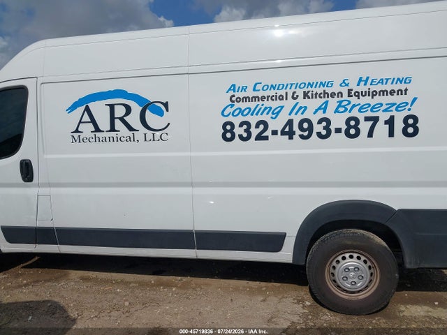 45719836 :رقم المزاد ، 3C6LRVDG6RE132540 vin ، 2024 Ram Promaster 2500 Tradesman High Roof 159 Wb W/pass Seat مزاد بيع
