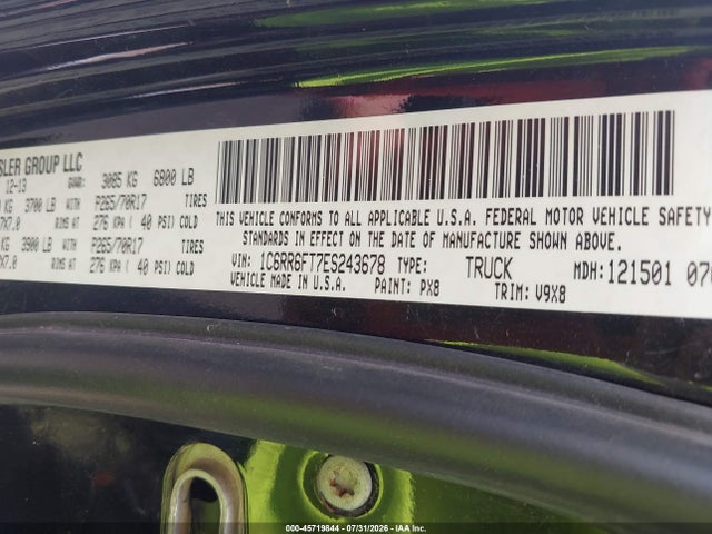 1C6RR6FT7ES243678 RAM 1500 Tradesman