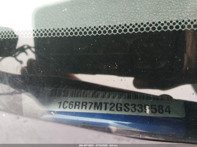 45719851 :رقم المزاد ، 1C6RR7MT2GS339584 vin ، 2016 Ram 1500 Sport مزاد بيع