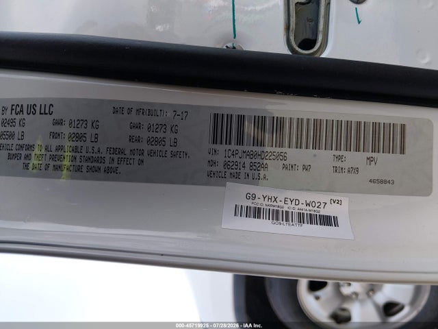 1C4PJMAB0HD225056 Jeep Cherokee Sport
