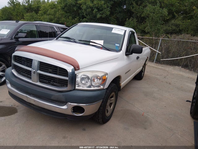 Продажа на аукционе авто 2007 Dodge Ram 1500 St, vin: 1D7HU16P27J608369, номер лота: 45720117