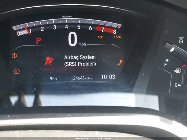 45720283 :رقم المزاد ، 5J6RW1H84KA039462 vin ، 2019 Honda Cr-v Ex-l مزاد بيع