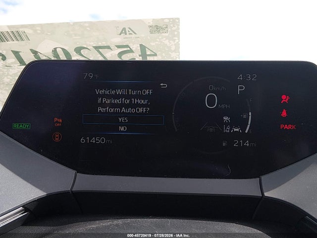 Aukcja sprzedaży 2023 Toyota Prius Xle Awd-e, vin: JTDADABU7P3001430, numer aukcji: 45720419