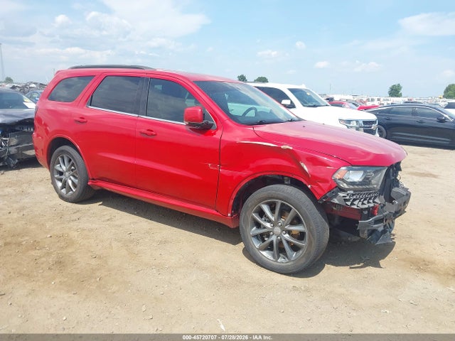 2018 Dodge Durango Gt Awd მანქანა იყიდება აუქციონზე, vin: 1C4RDJDG0JC362595, აუქციონის ნომერი: 45720707