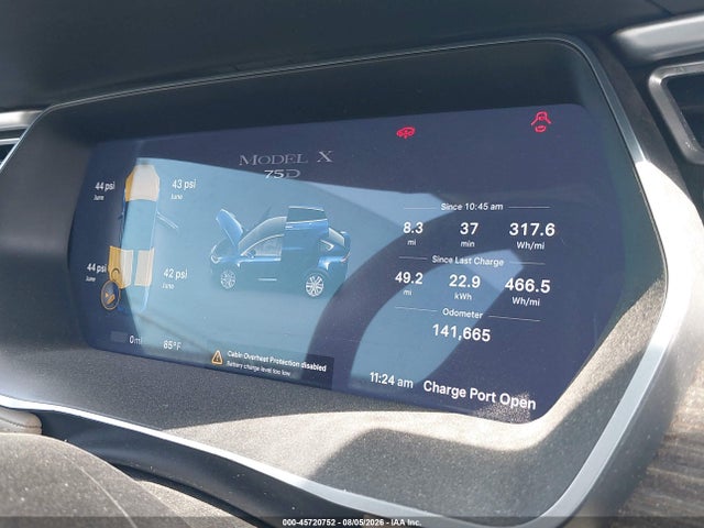 Aukcja sprzedaży 2016 Tesla Model X 60d/70d/75d/90d, vin: 5YJXCAE24GF009172, numer aukcji: 45720752