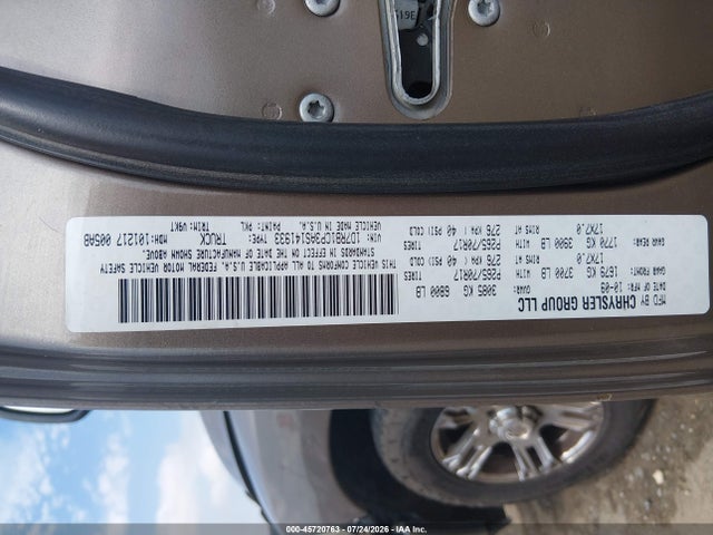 45720763 :رقم المزاد ، 1D7RB1CP3AS141933 vin ، 2010 Dodge Ram 1500 Slt/sport/trx مزاد بيع