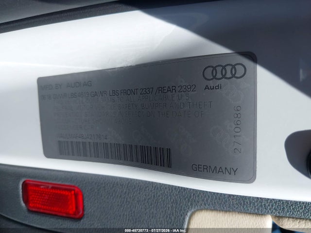 WAULMAF48JA217614 Audi A4 2.0t Tech Ultra Premium/2.0t Ultra Premium