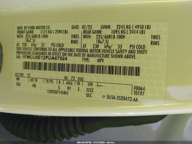 Ford Escape Phev 2023 1FMCU0E12PUA67524 Image 9