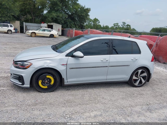45720832 :رقم المزاد ، 3VW6T7AU3KM002379 vin ، 2019 Volkswagen Golf Gti 2.0t Autobahn/2.0t Rabbit Edition/2.0t S/2.0t Se مزاد بيع
