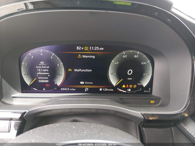 45720839 :رقم المزاد ، 5N1DL1FR2NC331331 vin ، 2022 Infiniti Qx60 Luxe مزاد بيع