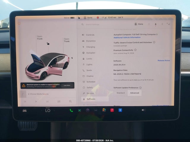 Tesla Model 3 Standard Range Plus Rear-wheel Drive 2021 5YJ3E1EA0MF871834 Image 18