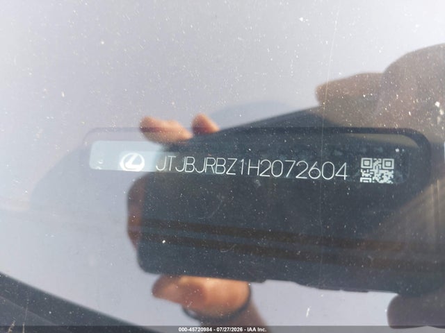 Продаж на аукціоні авто 2017 Lexus Nx 300h, vin: JTJBJRBZ1H2072604, номер лоту: 45720984