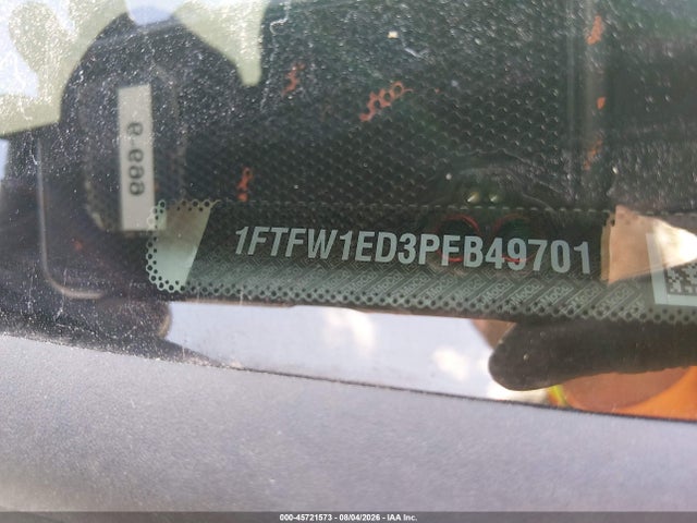 45721573 :رقم المزاد ، 1FTFW1ED3PFB49701 vin ، 2023 Ford F-150 Xlt مزاد بيع