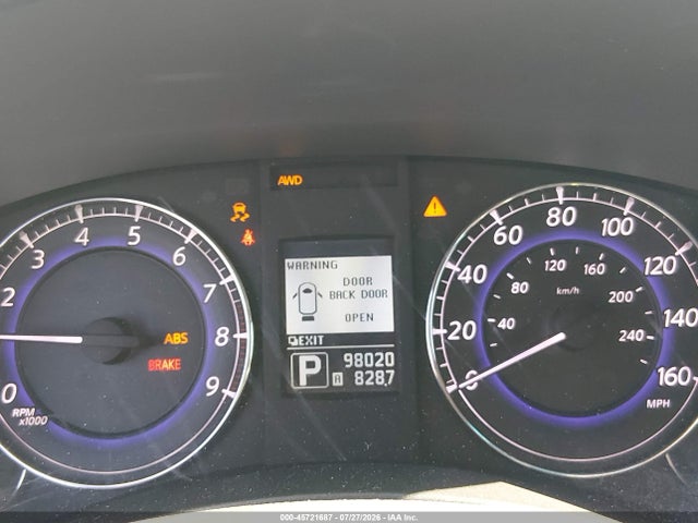 2013 Infiniti Ex37 Journey მანქანა იყიდება აუქციონზე, vin: JN1BJ0HR1DM480642, აუქციონის ნომერი: 45721687