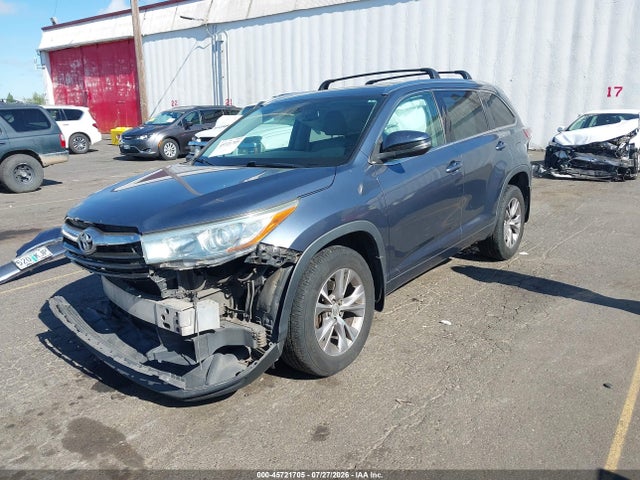 Toyota Highlander Xle V6 2015 5TDJKRFH3FS147578 Image 2