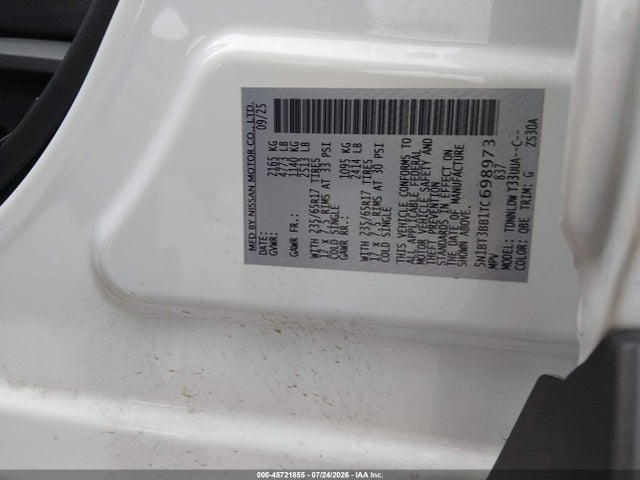 2026 Nissan Rogue Rock Creek მანქანა იყიდება აუქციონზე, vin: 5N1BT3BB1TC698973, აუქციონის ნომერი: 45721855