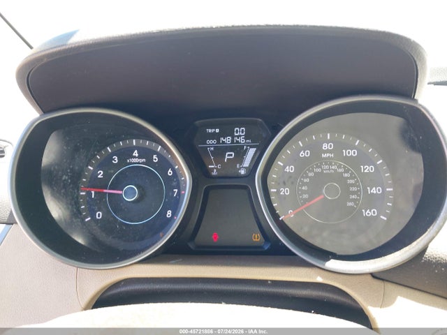 45721886 :رقم المزاد ، 5NPDH4AE3DH296278 vin ، 2013 Hyundai Elantra Limited مزاد بيع