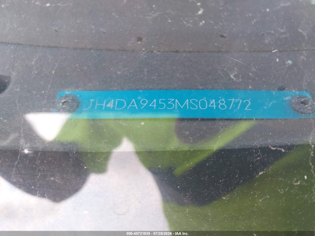 45721935 :رقم المزاد ، JH4DA9453MS048772 vin ، 1991 Acura Integra Ls مزاد بيع