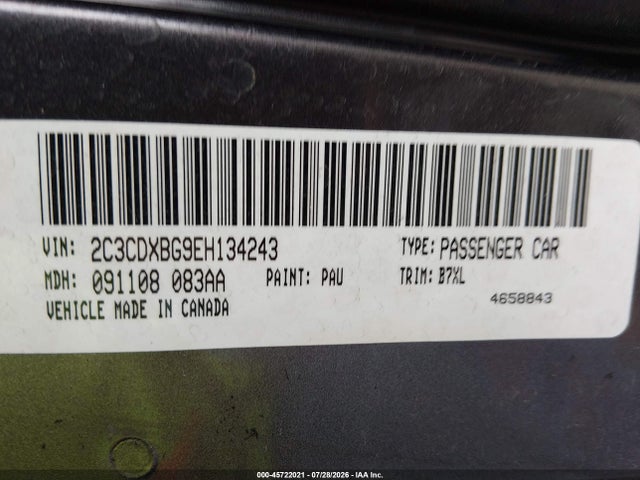 Продаж на аукціоні авто 2014 Dodge Charger Se, vin: 2C3CDXBG9EH134243, номер лоту: 45722021