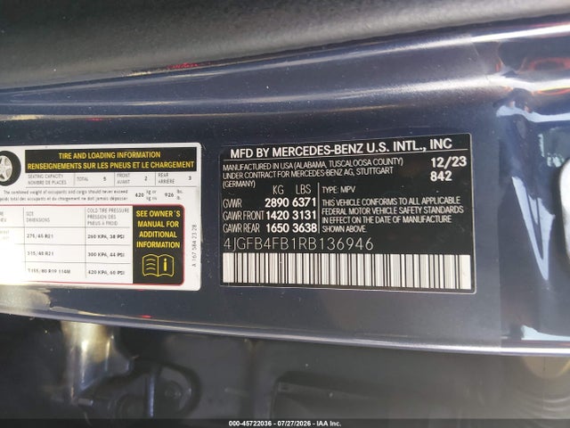 4JGFB4FB1RB136946 Mercedes-Benz Gle 350 4matic