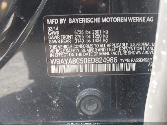 BMW 750i 2014 WBAYA8C50ED824986 Image 9